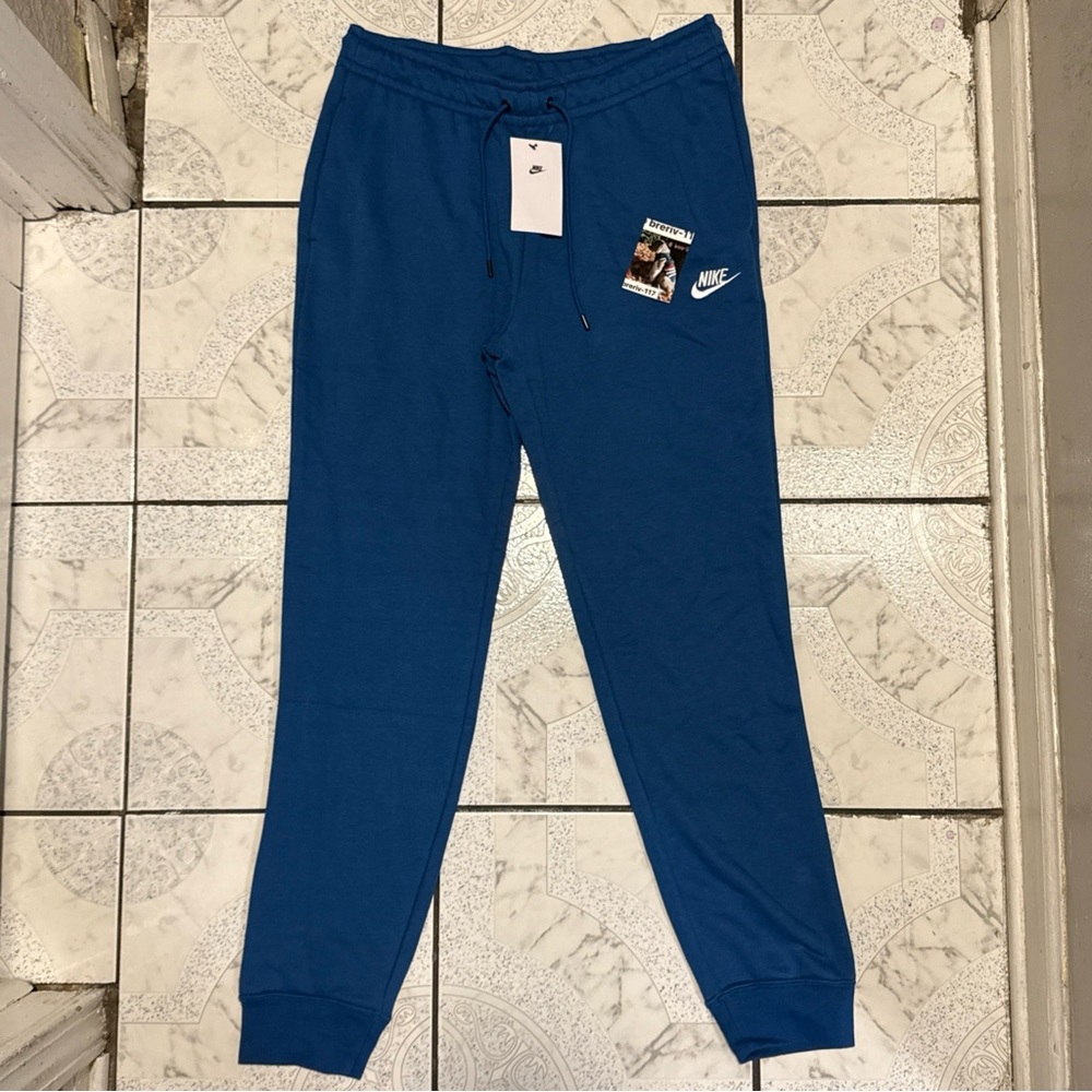 New Nike Sportswear Essential Blue Sweatpants Women’s Size M BV4095-010